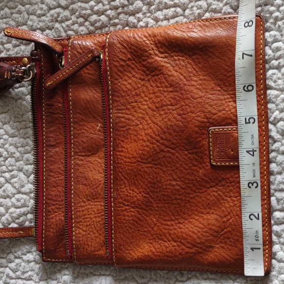 Dooney & Bourke Brown Pebbled Leather Crossbody Bag - Picture 4 of 16